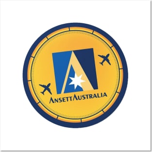 Ansett Australia Airline Retro Logo Posters and Art